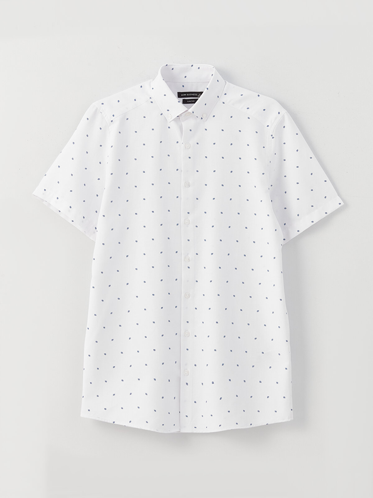 lim Fit Short Sleeve Patterned Men's Shirt -S3CR10Z8-LS3 