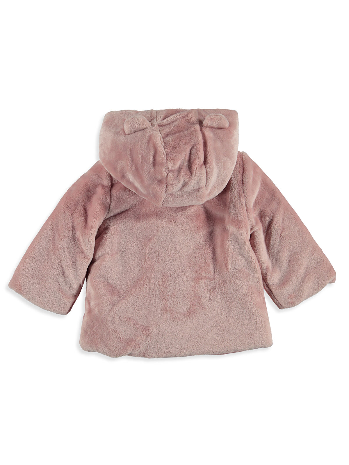 Pembe Kız Bebek Kürklü Kalın Kaban LC Waikiki