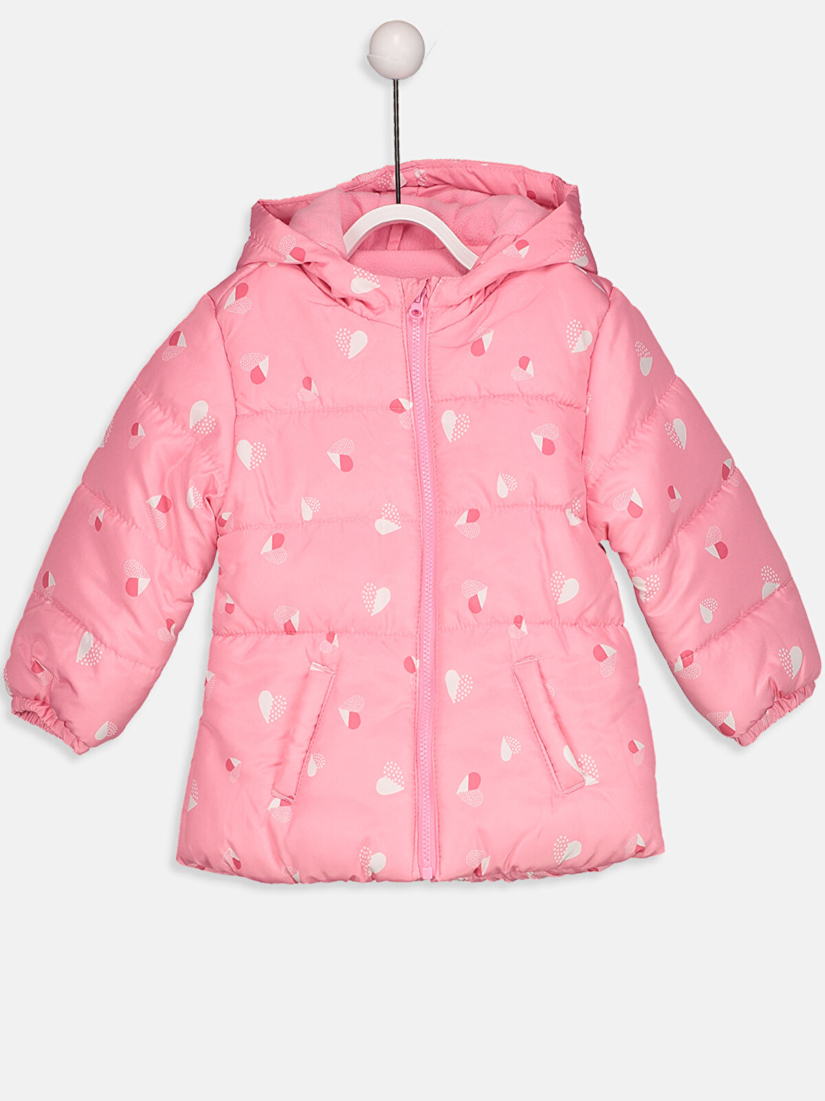 Pembe Kız Bebek Uzun Şişme Mont 8W0133Z1671 LC Waikiki