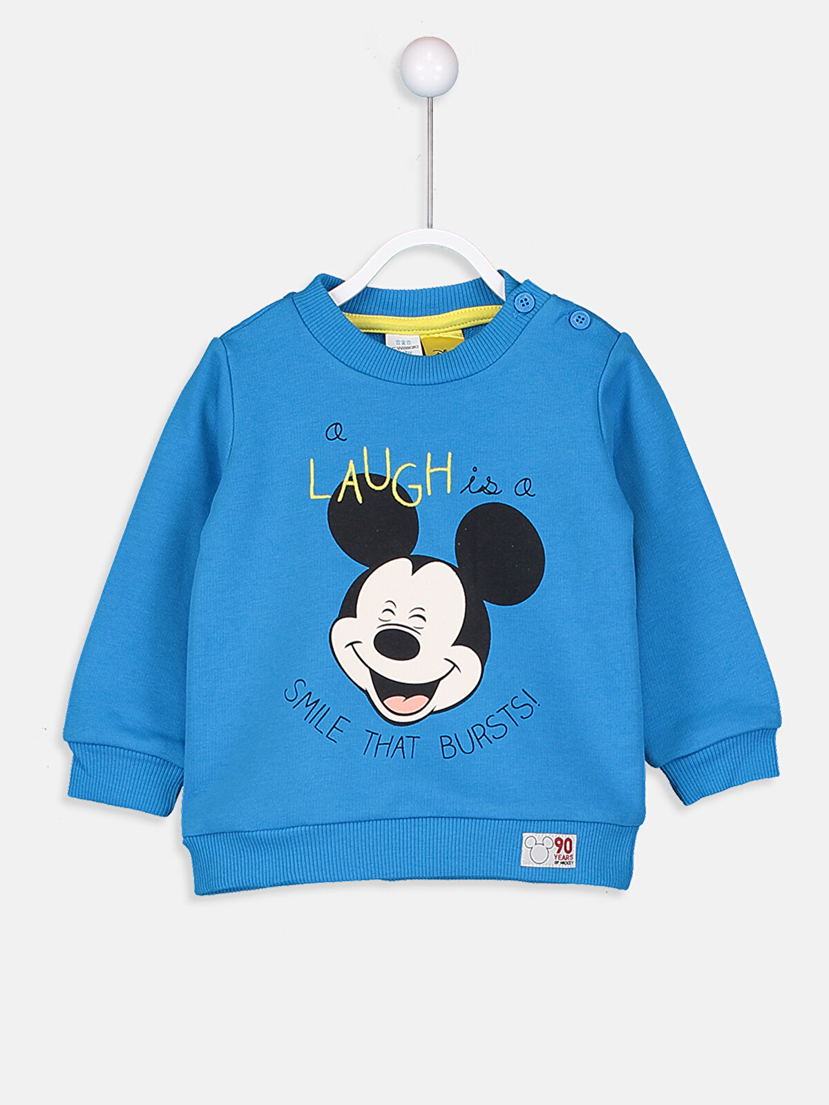 Mavi Mickey Mouse Baskılı Erkek Bebek Eşofman Takımı LC Waikiki