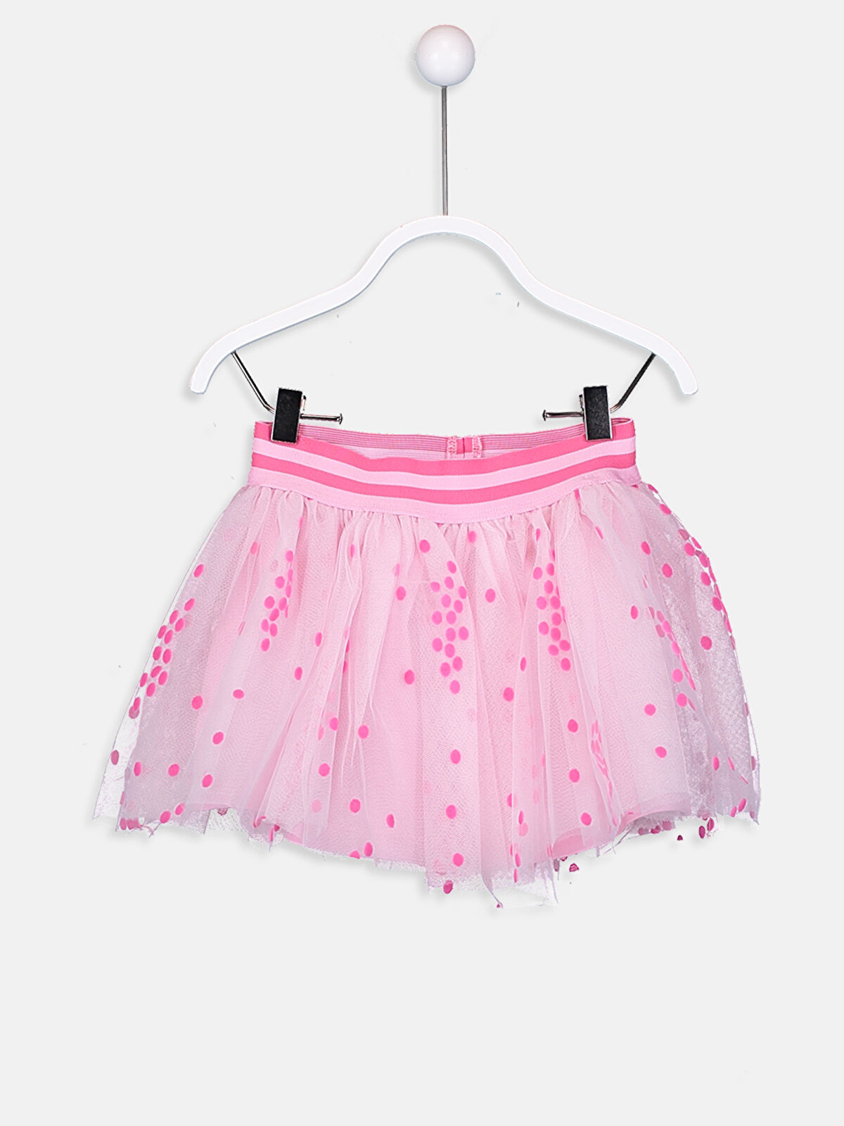 Pembe Kız Bebek Puantiyeli Tül Etek LC Waikiki