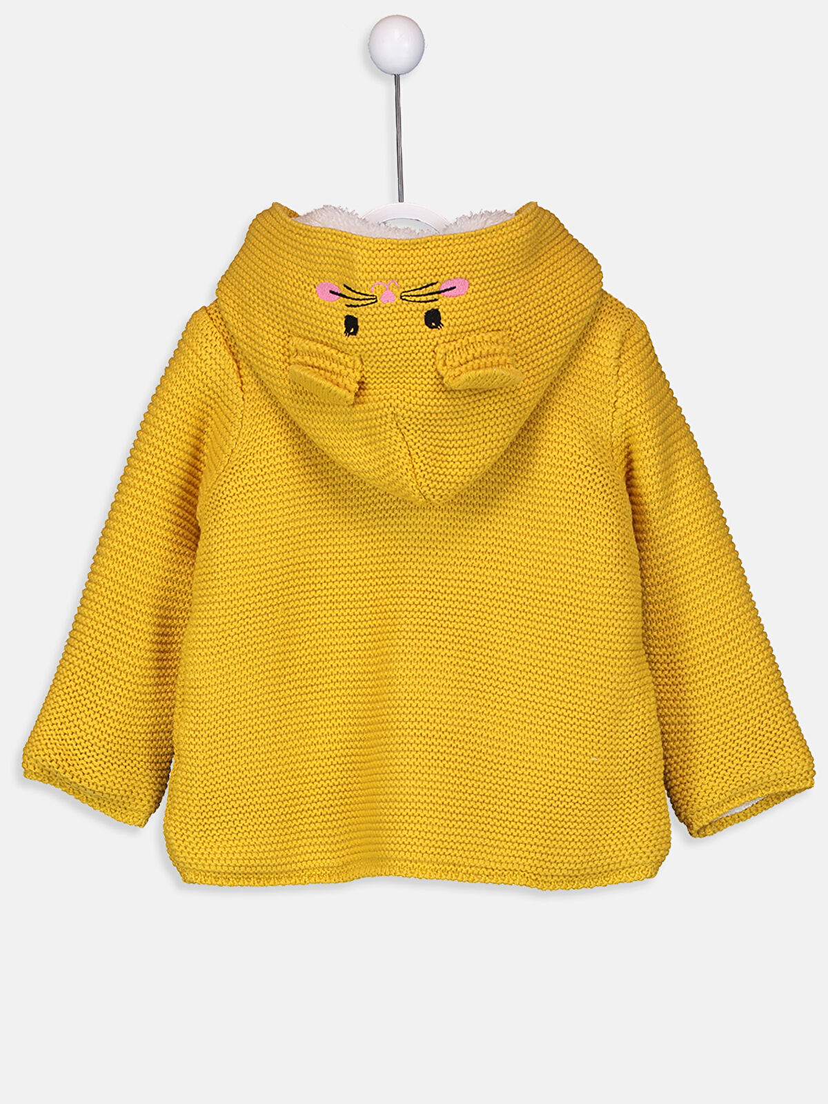 Kahverengi Kahverengi Kız Bebek Kalın Triko Hırka LC Waikiki