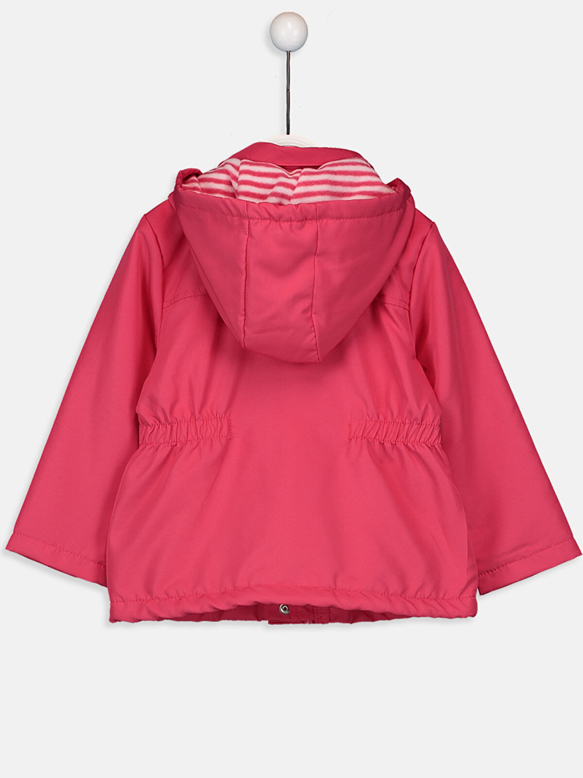 Fuşya Fuşya Kız Bebek Yazı Baskılı Mont LC Waikiki