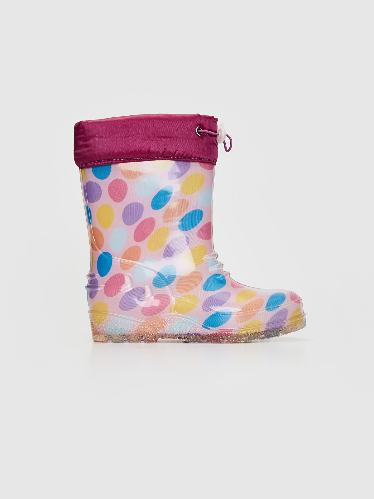 Pembe Kız Bebek Baskılı Yağmur Botu LC Waikiki Pembe Kız Bebek Baskılı Yağmur Botu LC Waikiki