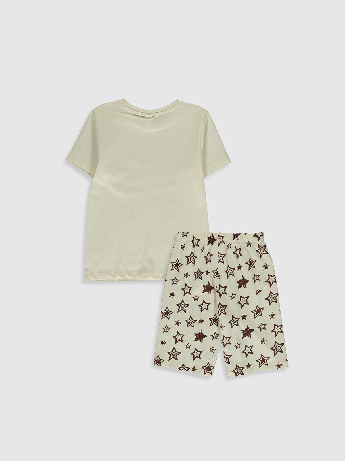 Ekru LCW GREEN Erkek Çocuk Organik Pamuklu Pijama Takımı