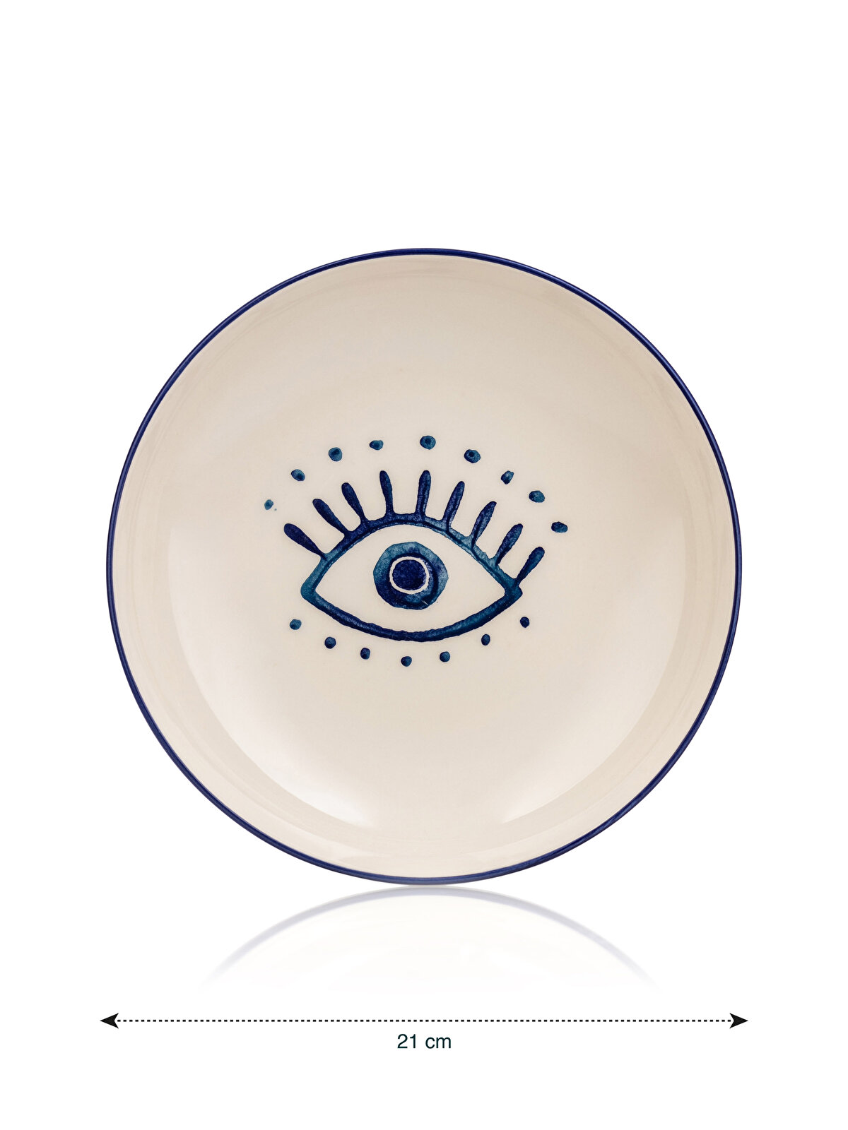 Eye Printed Ceramic Deep Plate Set of 4 -S3H050Z8-LQQ 