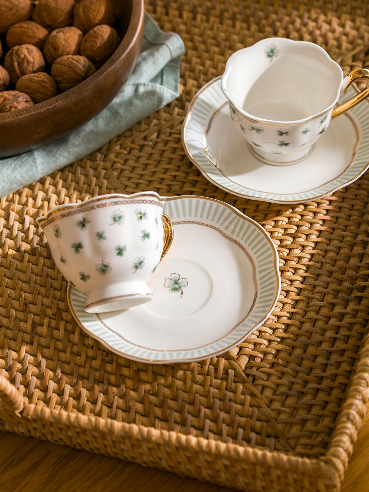 Porcelain Coffee Cup Set, Service for 2 - 90 Ml -S4BH37Z8