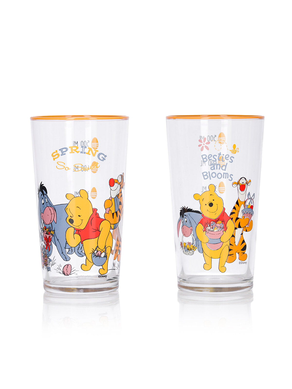 Winnie The Pooh Printed Glass Cup 2 Pcs 570 Ml -S4GU02Z8-F9C 
