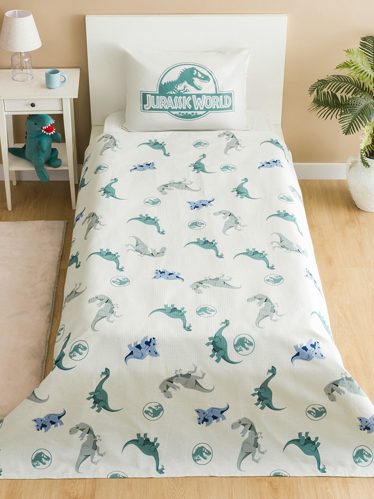 Dinosaur Printed Single Children's Pike Set -S4J473Z4-F9C