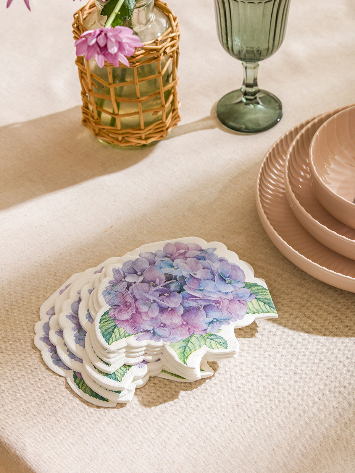 Floral Printed Paper Napkin 20 pcs -S5AD96Z8-F9C - S5AD96Z8