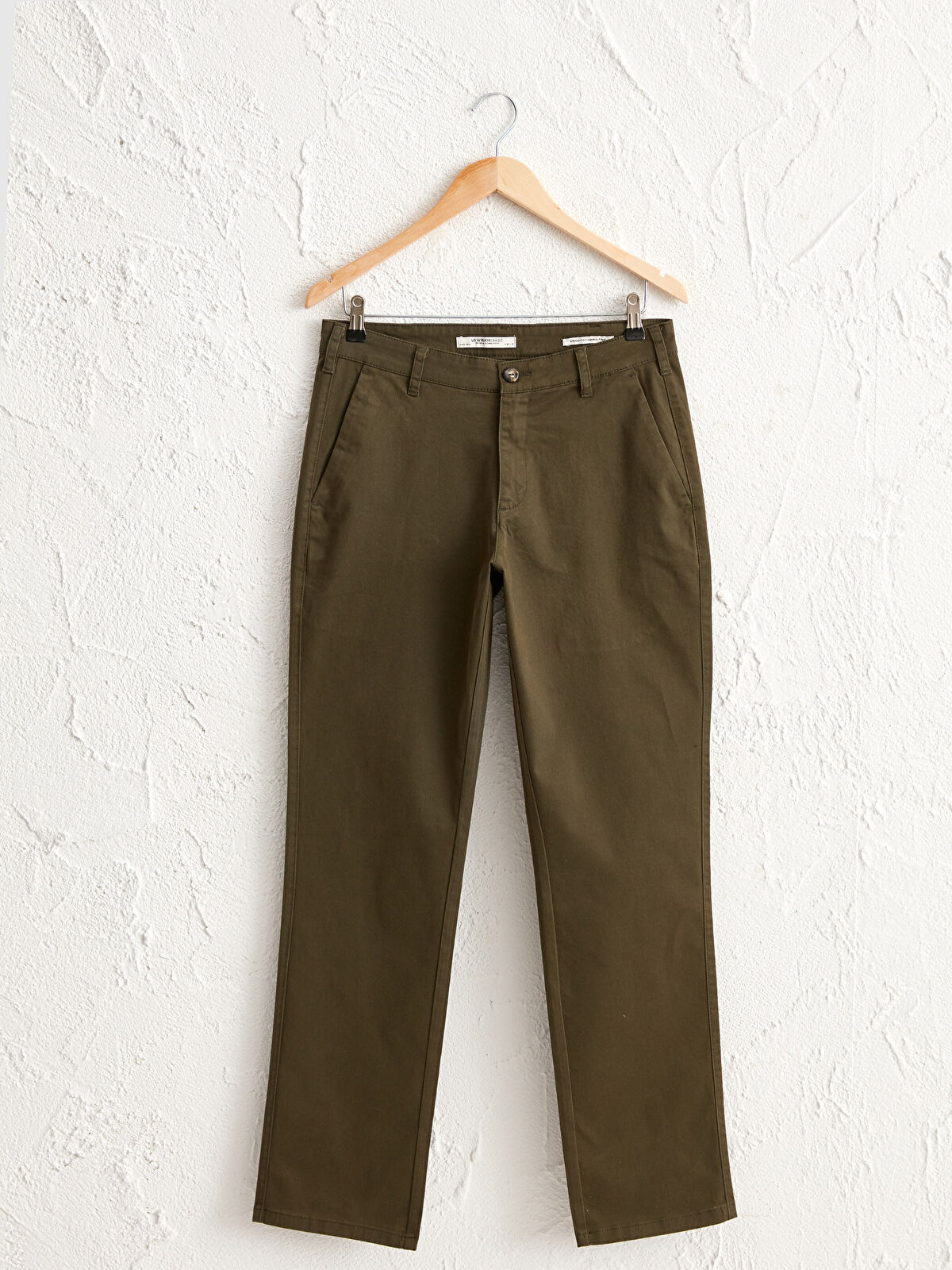 Normal Fit Gabardine Chino Trousers -0W3936Z8-PNP - 0W3936Z8-PNP 