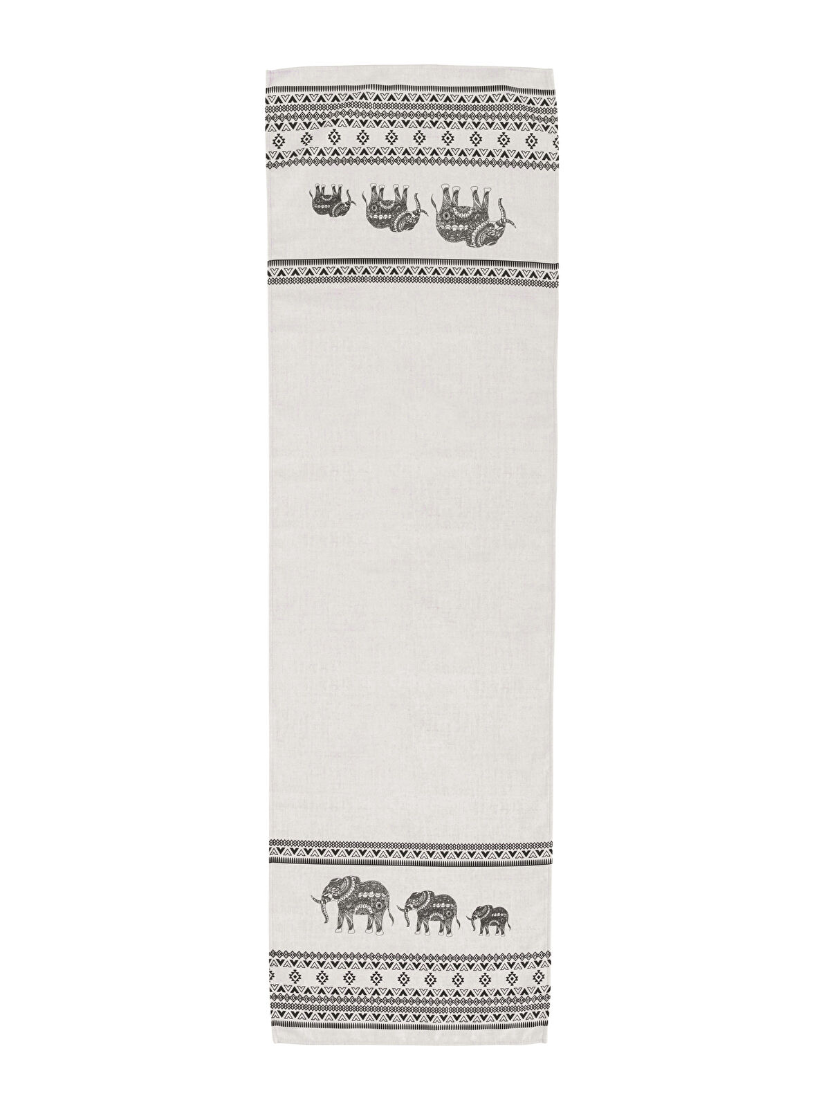 Elephant Printed Runner 45x150 Cm -W3ET27Z8-F9C - W3ET27Z8