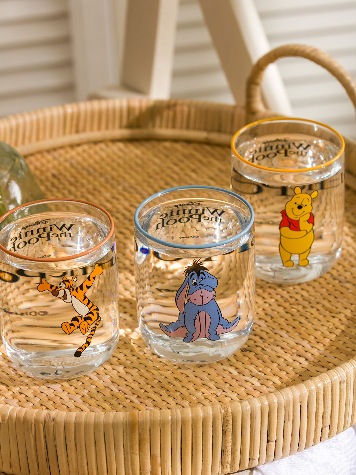 Winnie The Pooh Printed Glass Cup Set of 3 280 Ml -W4FH25Z8 Winnie The Pooh Printed Glass Cup Set of 3 280 Ml -W4FH25Z8