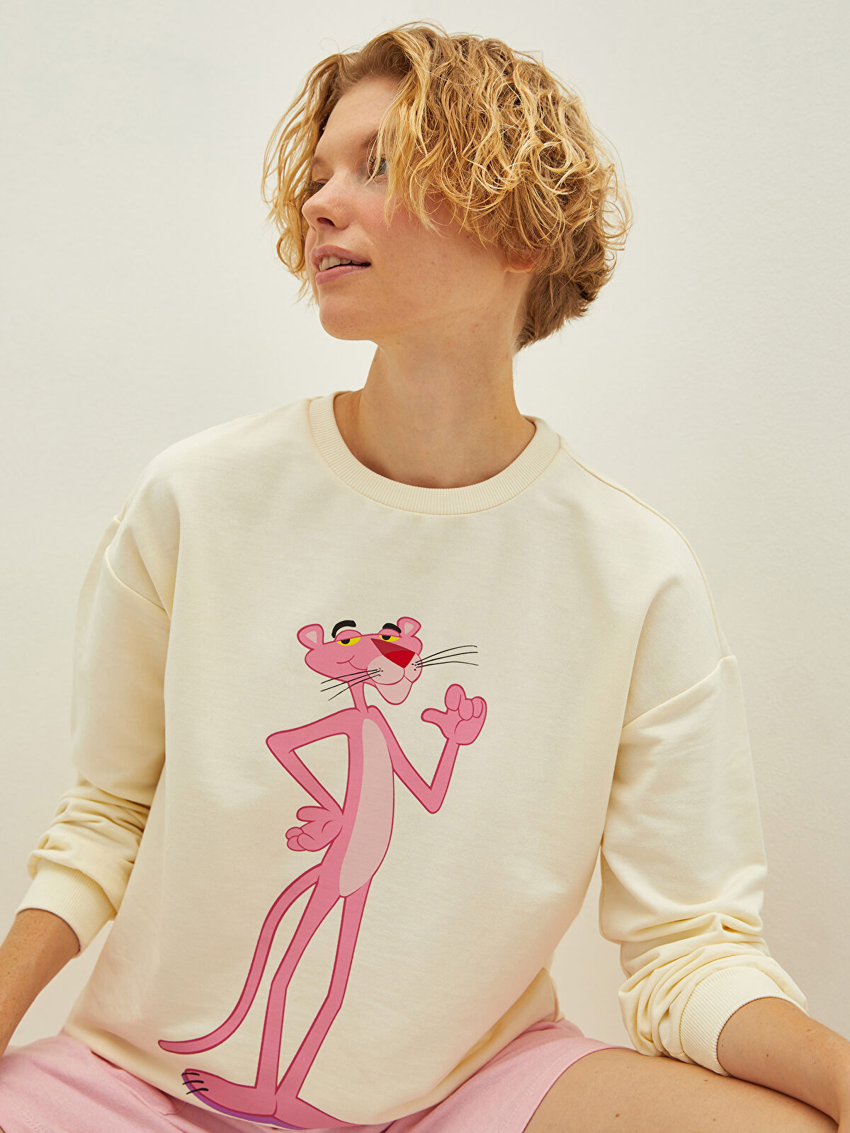 Pink clearance panther sweater