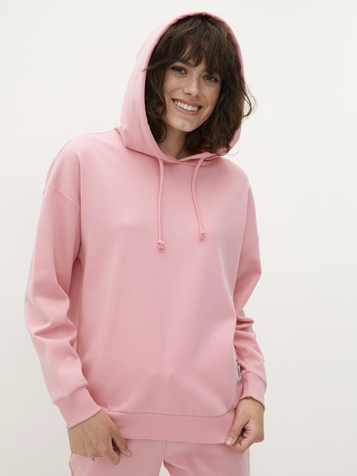 Collusion pale pink online hoodie