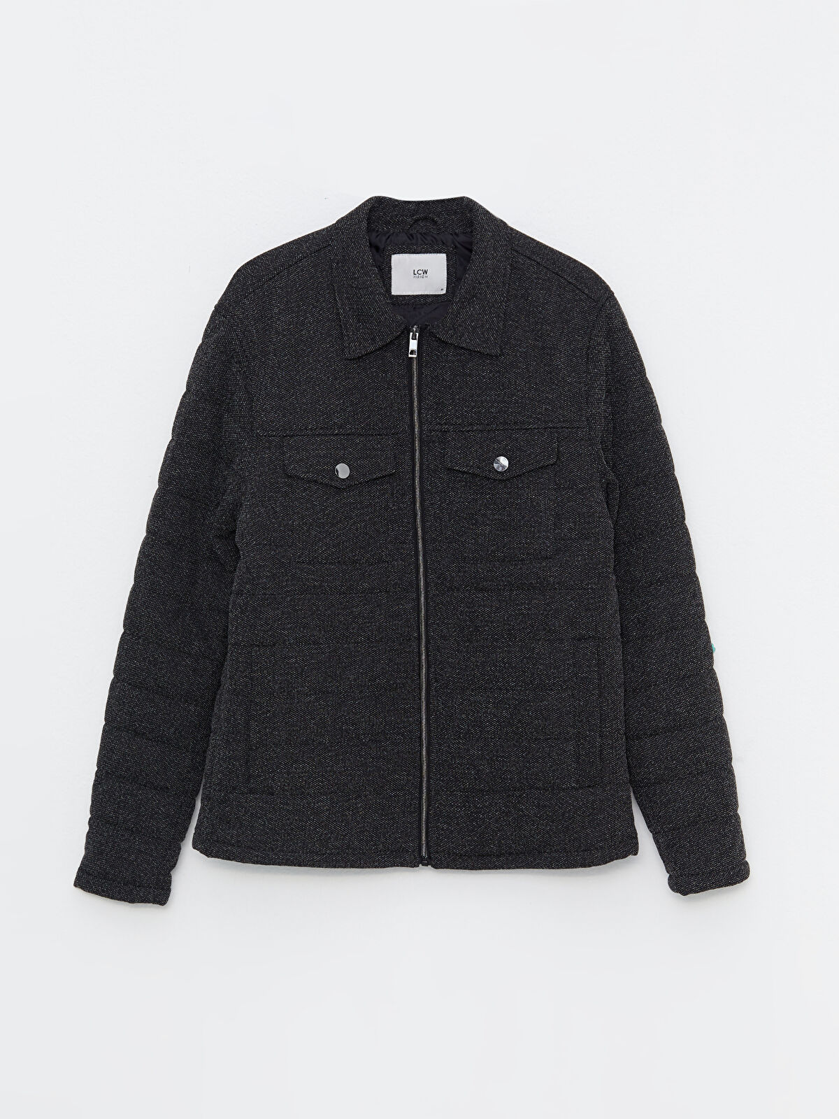 Slim Fit Shirt Collar Men's Coat -W21914Z8-HZX - W21914Z8