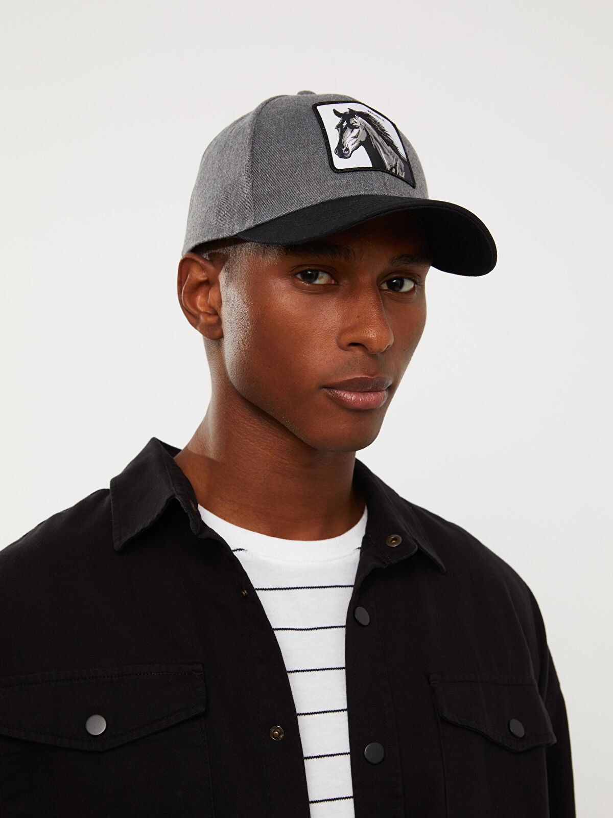 Label Embroidered Men's Cap Hat -W24913Z8-CUZ - W24913Z8-CUZ - LC Waikiki