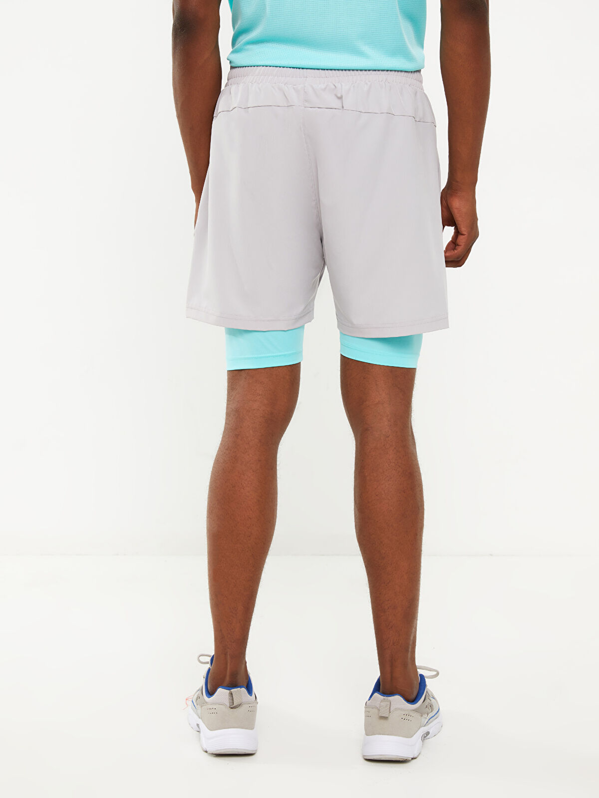 Slim Fit Active Sports Men's Tights Shorts -W28448Z8-FLG