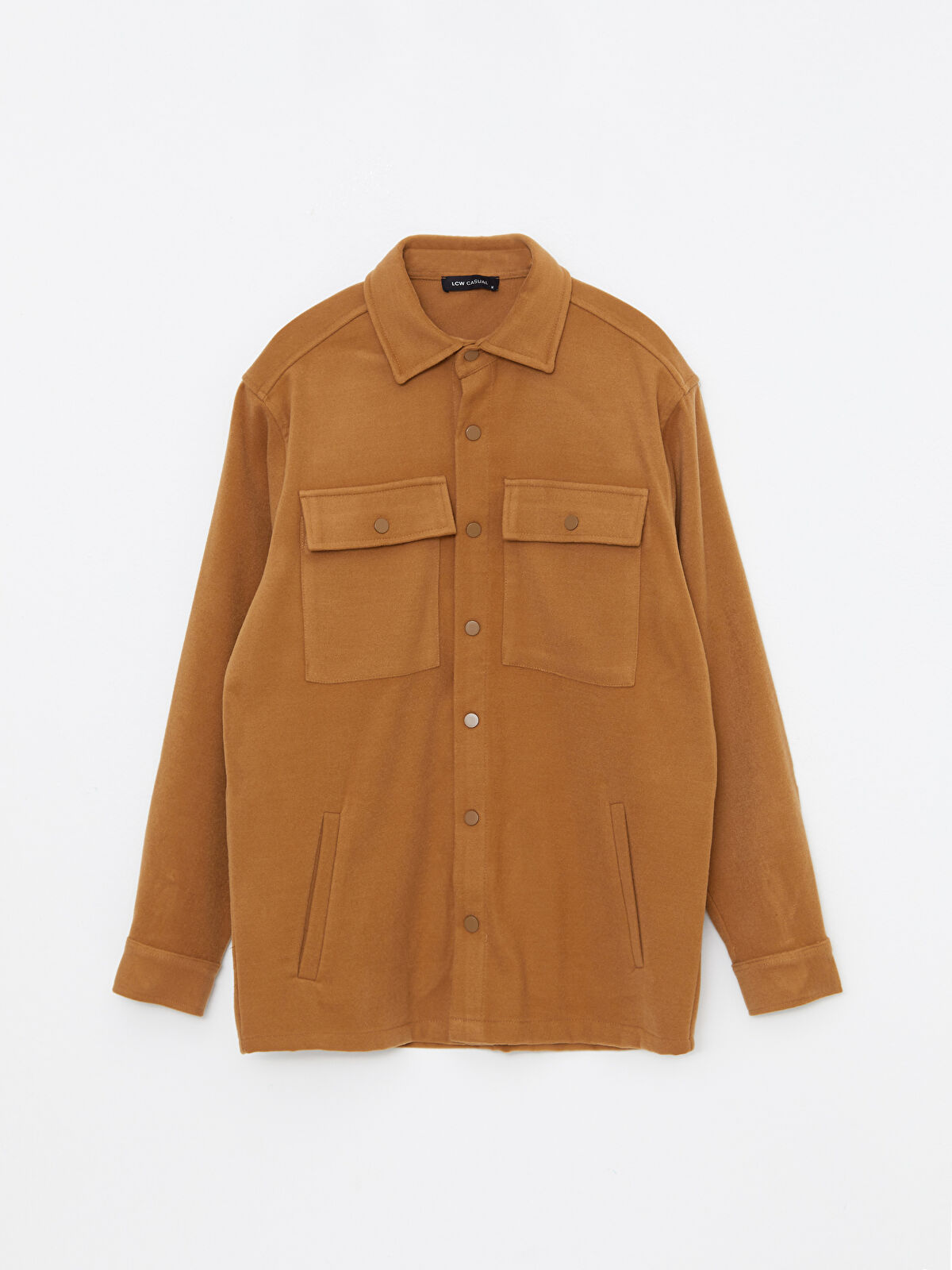 Relaxed Fit Long Sleeve Men s Shirt Jacket W2AD14Z8 JJL