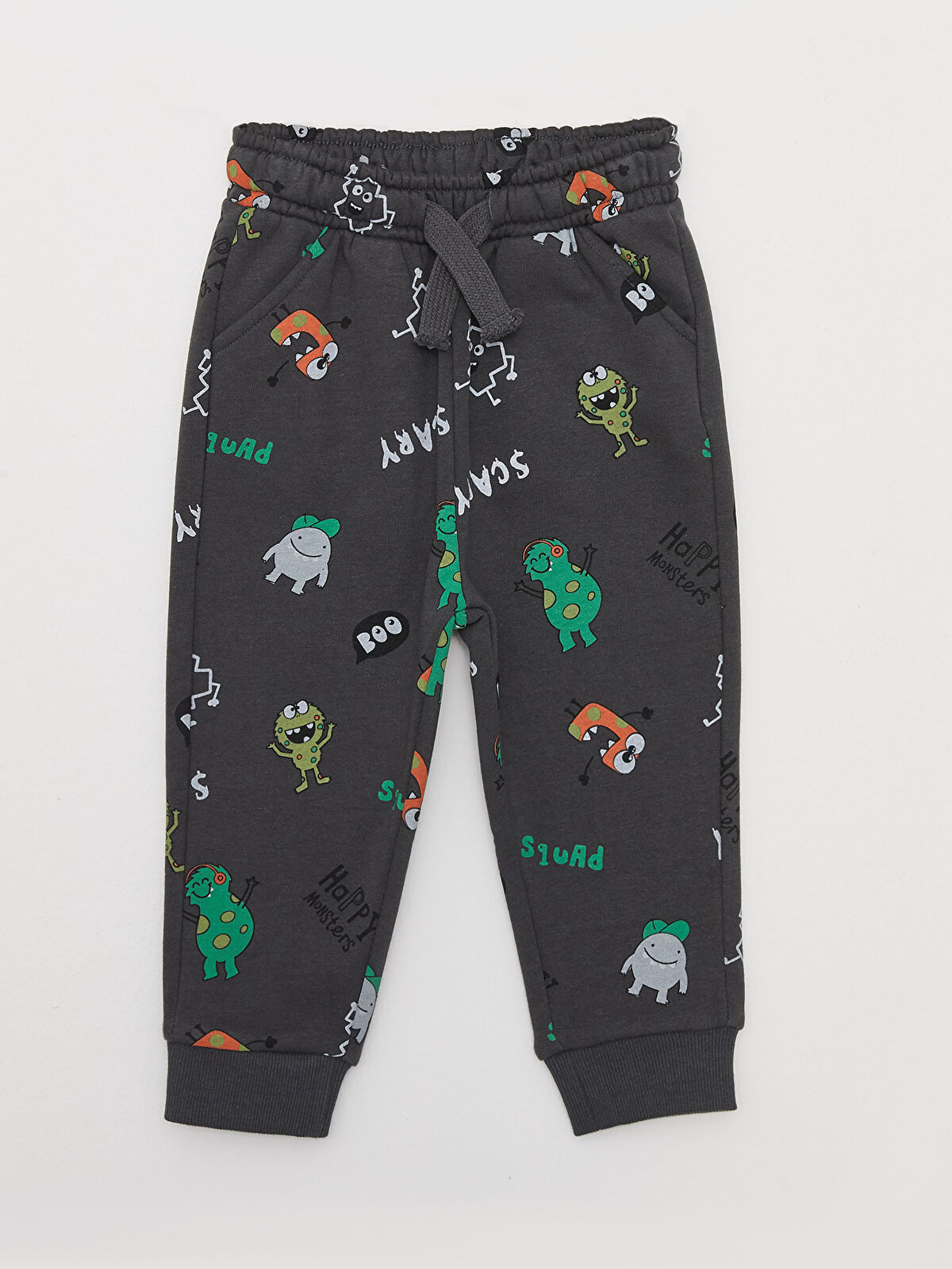 H12 Printed Baby Boy Tracksuit Bottom with Elastic Waistband H12 Printed Baby Boy Tracksuit Bottom with Elastic Waistband