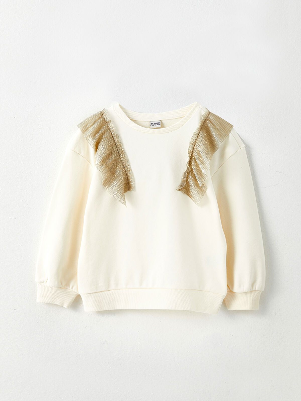 Zara frilled sales sweatshirt