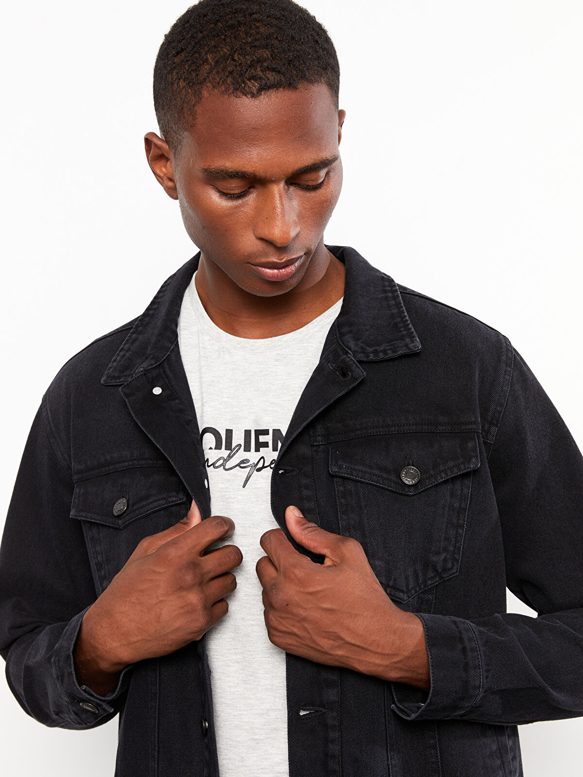 Black jean jacket clearance asos