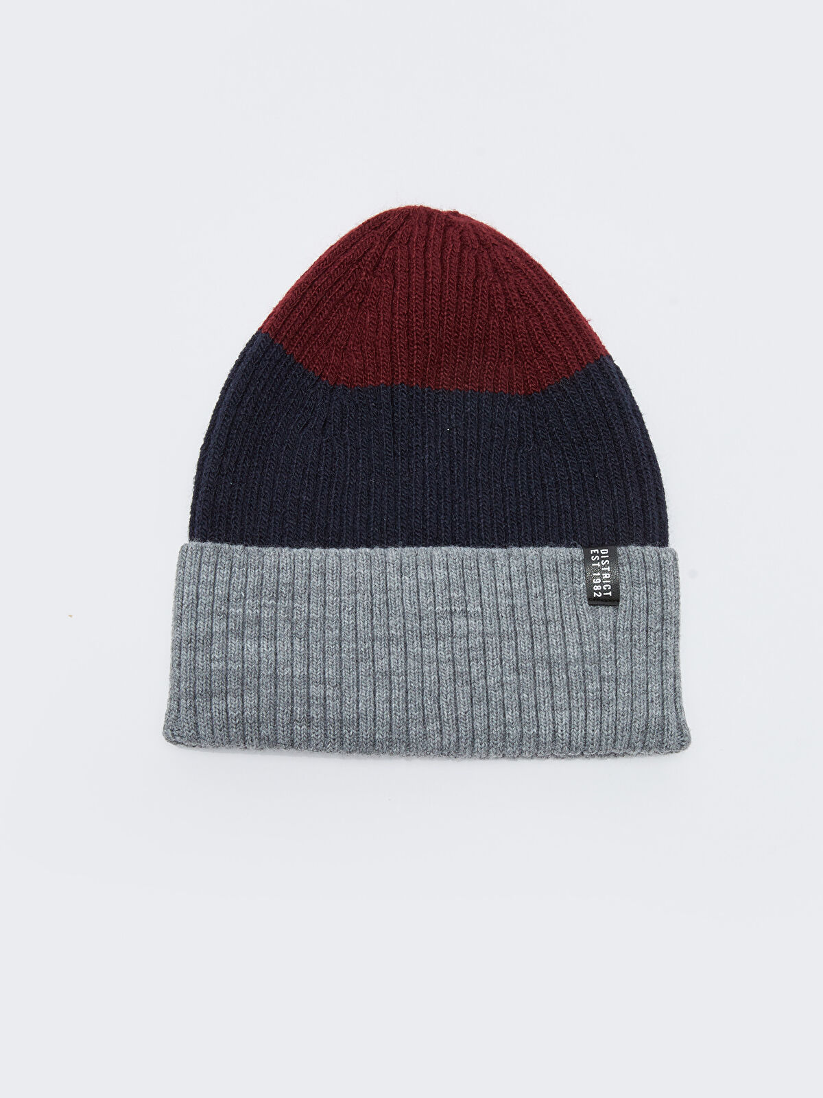 Color Block Label Printed Men's Knitwear Beanie -W2DC64Z8