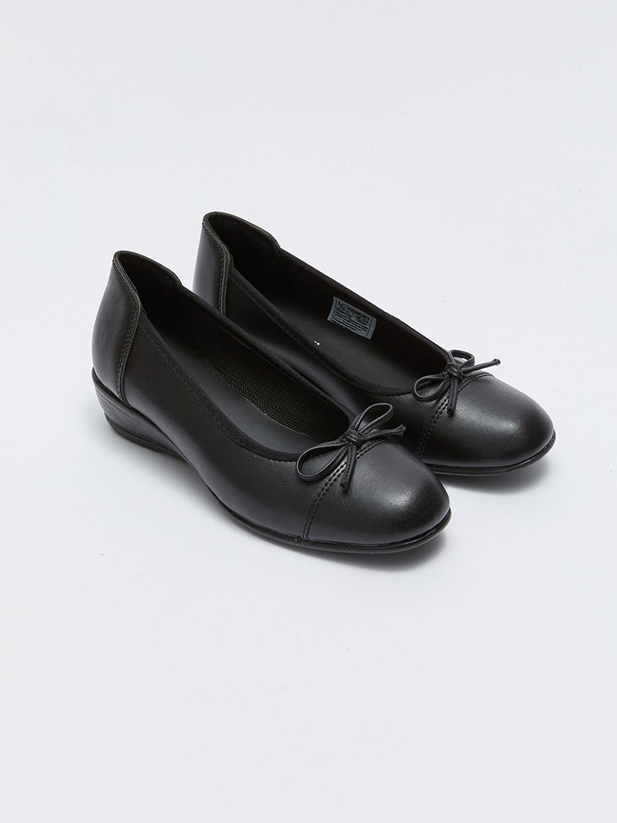 Leather Look Bow Detailed Women's Classic Shoes -W2GK63Z8