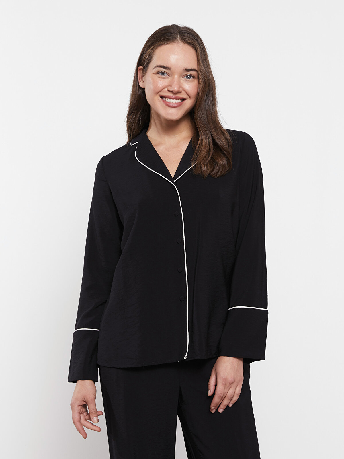 XINJU Women's Pajama Set 100% Double Gauze Cotton Linen Like Super Soft  Comfy Button Down Sleepwear (Long Sleeve, Light Grey, Small) at   Women's Clothing store