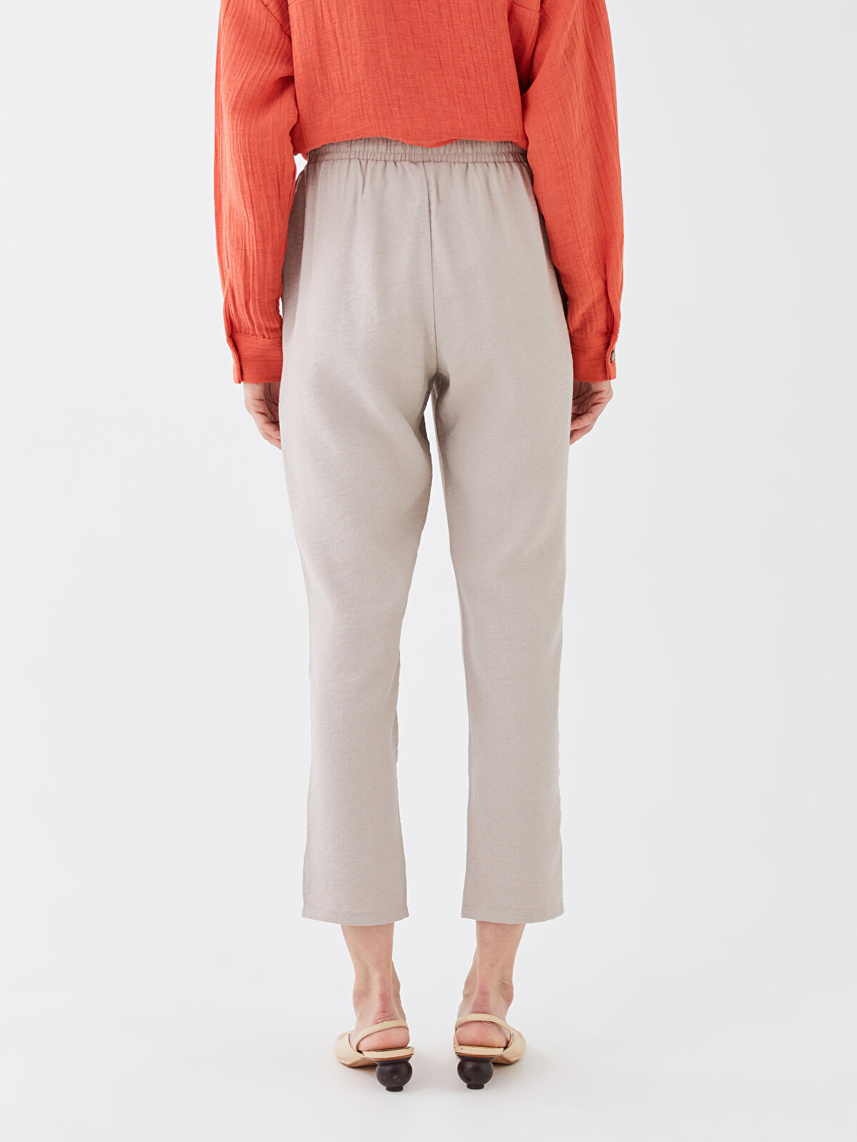 Trend Alaçatı Stili Women's Red High Waist Carrot Pants ALC-X11148
