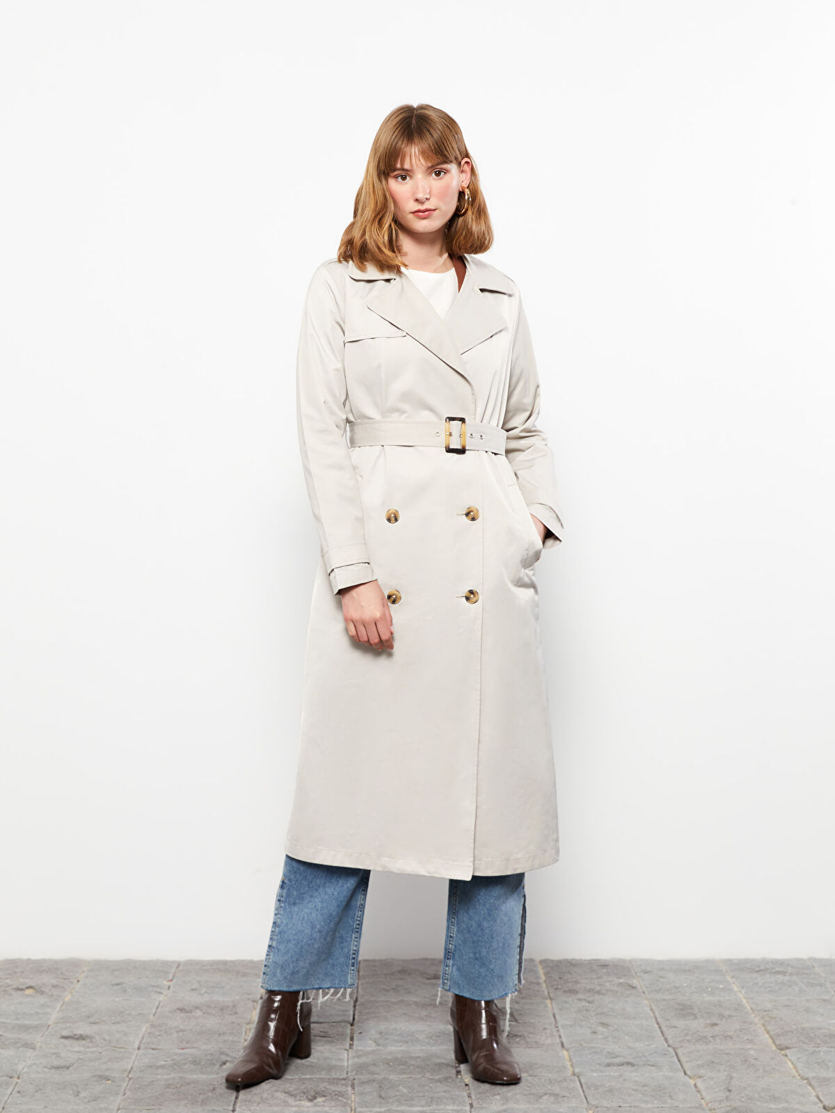 Jacket Collar Regular Long Sleeve Women s Trench Coat S30304Z8