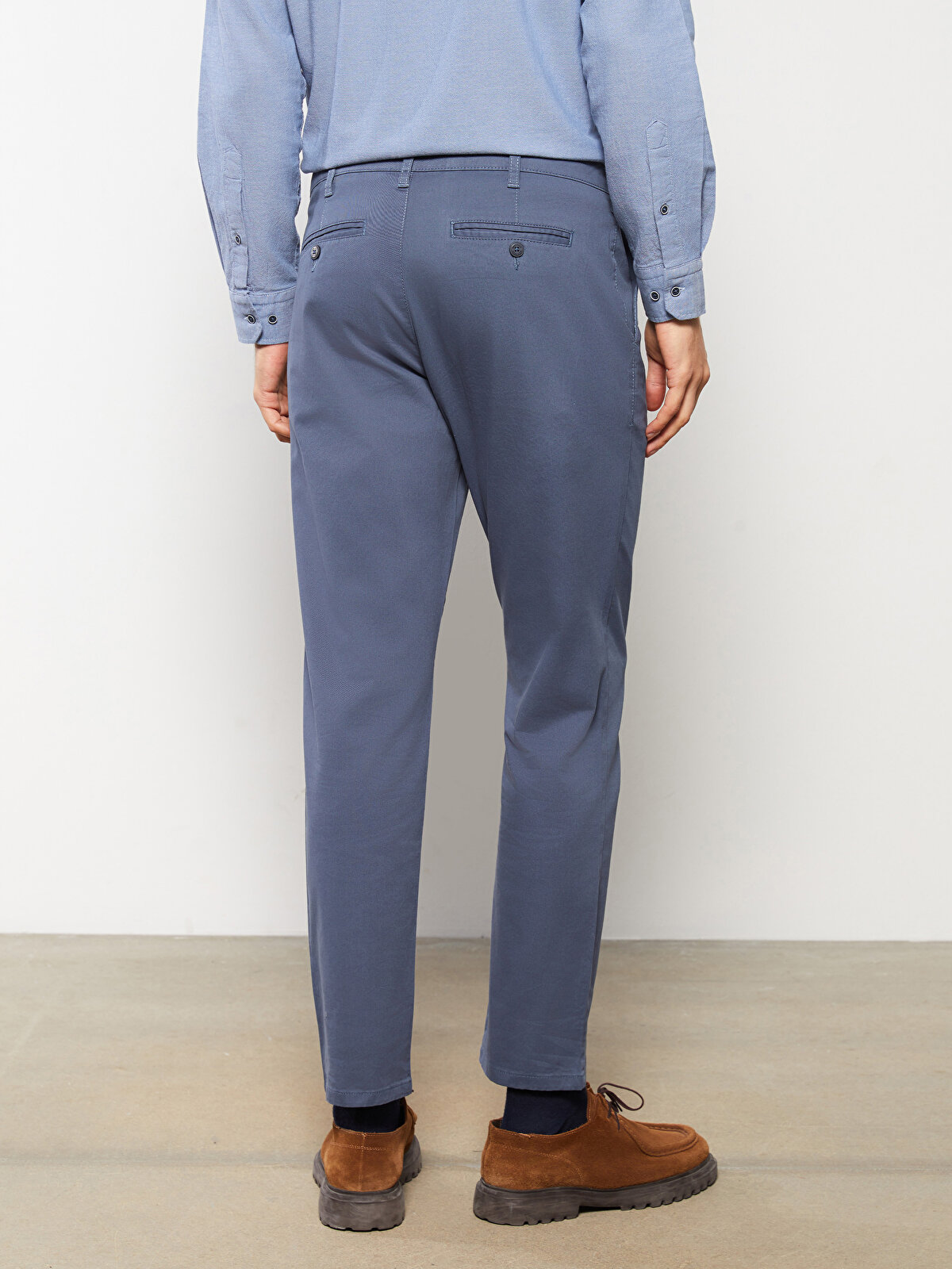 Buy The Indian Garage Co Men Blue Slim Fit Chinos - Trousers for Men  16515134 | Myntra