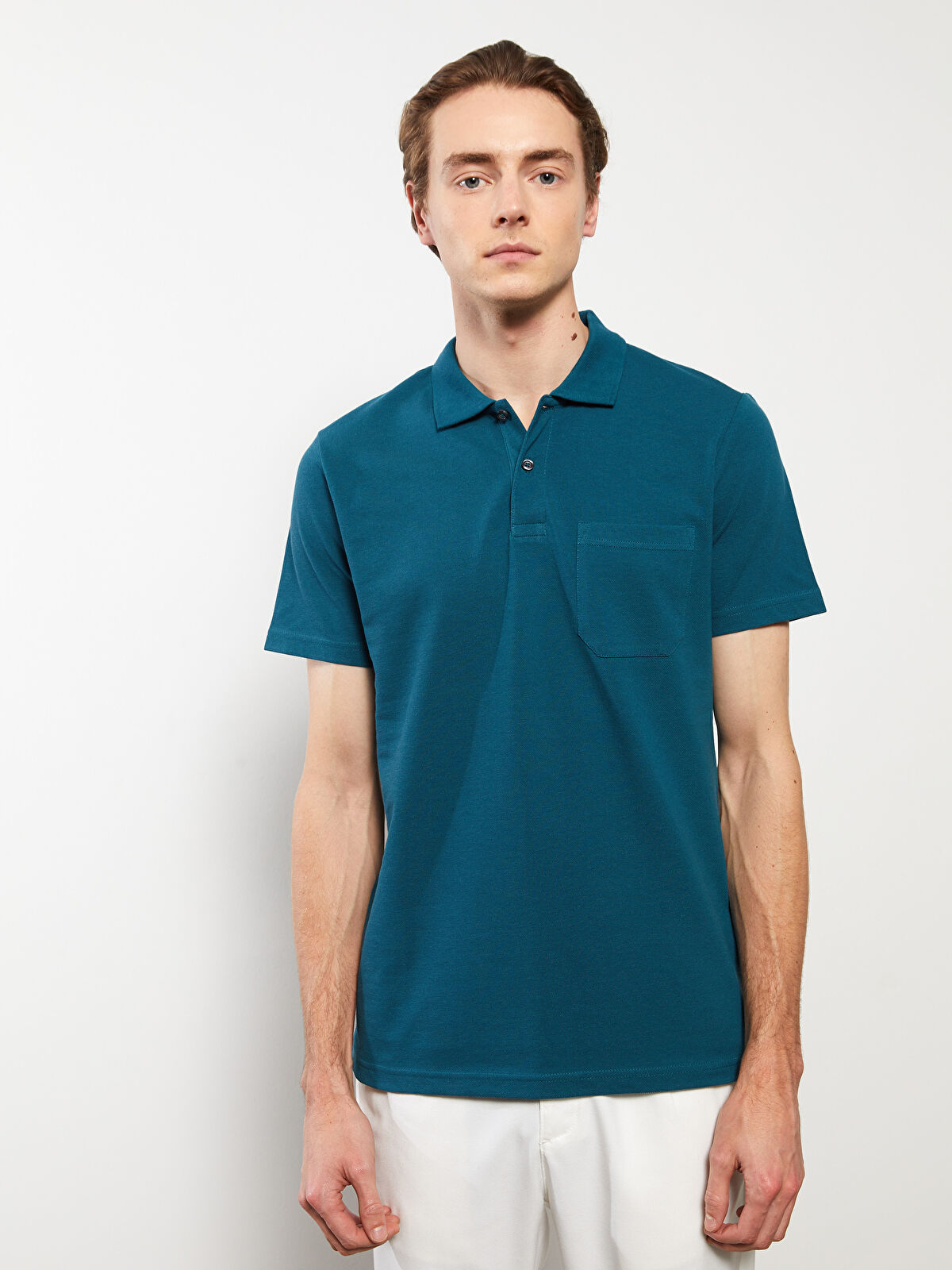 Polo Neck Short Sleeve Pike Men's T-shirt -S31160Z8-JZ7 - S31160Z8-JZ7 - LC  Waikiki