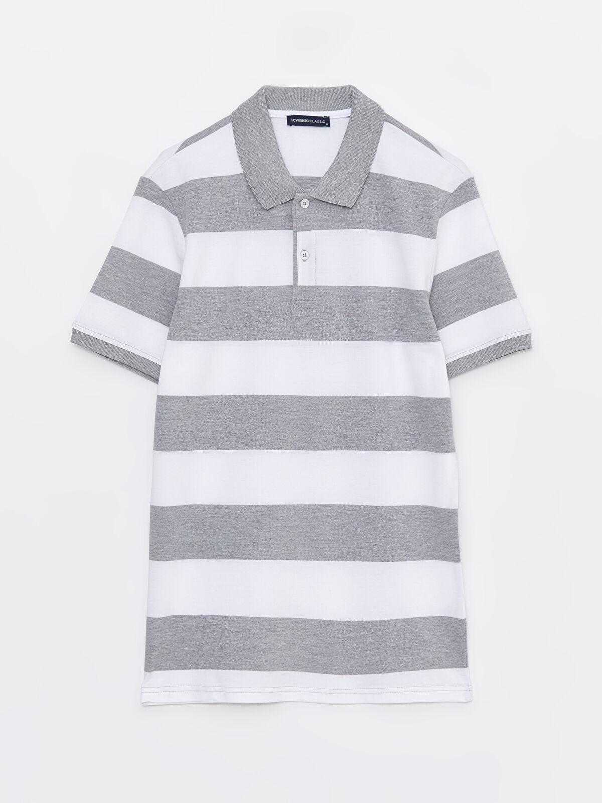 Polo Neck Short Sleeve Striped Piqué Men's T-Shirt -S31284Z8-CY9 -  S31284Z8-CY9 - LC Waikiki