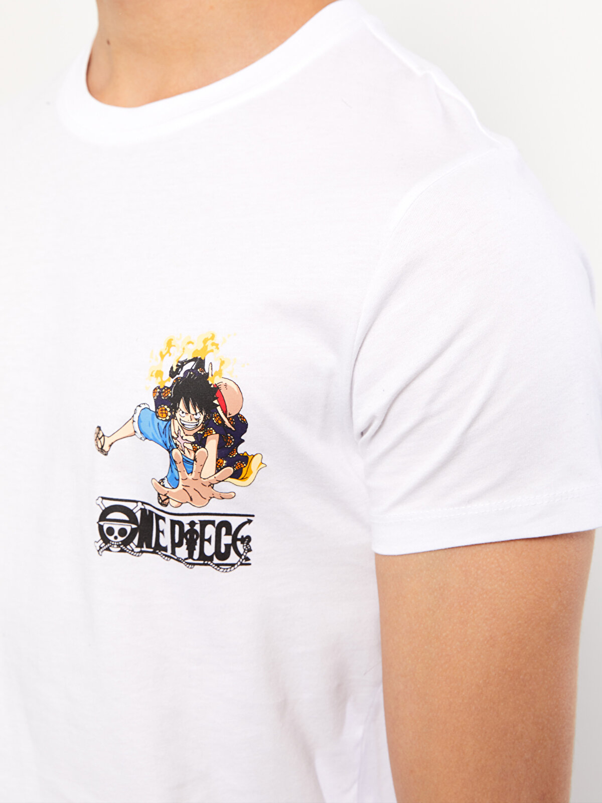 Crew Neck Short Sleeve One Piece Printed Combed Cotton Men's T-Shirt  -S32433Z8-Q6K - S32433Z8-Q6K - LC Waikiki