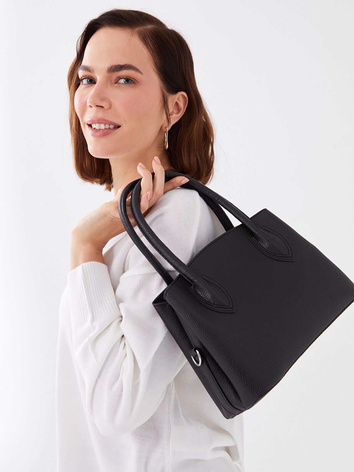 Leather Look Women's Shoulder Bag -S38692Z8-HUC - S38692Z8-HUC - LC Waikiki