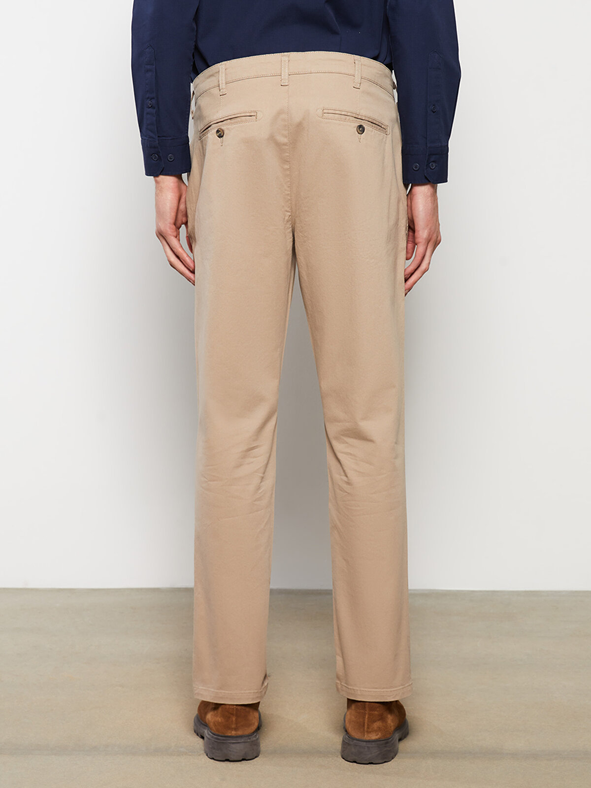 Standard Pattern Gabardine Men's Chino Trousers -S3AY24Z8-S2R 