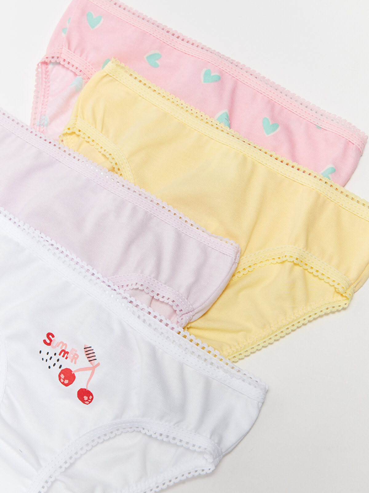 Elastic Waist Printed Baby Girl Panties 4-pack -S3DG75Z1-LT4