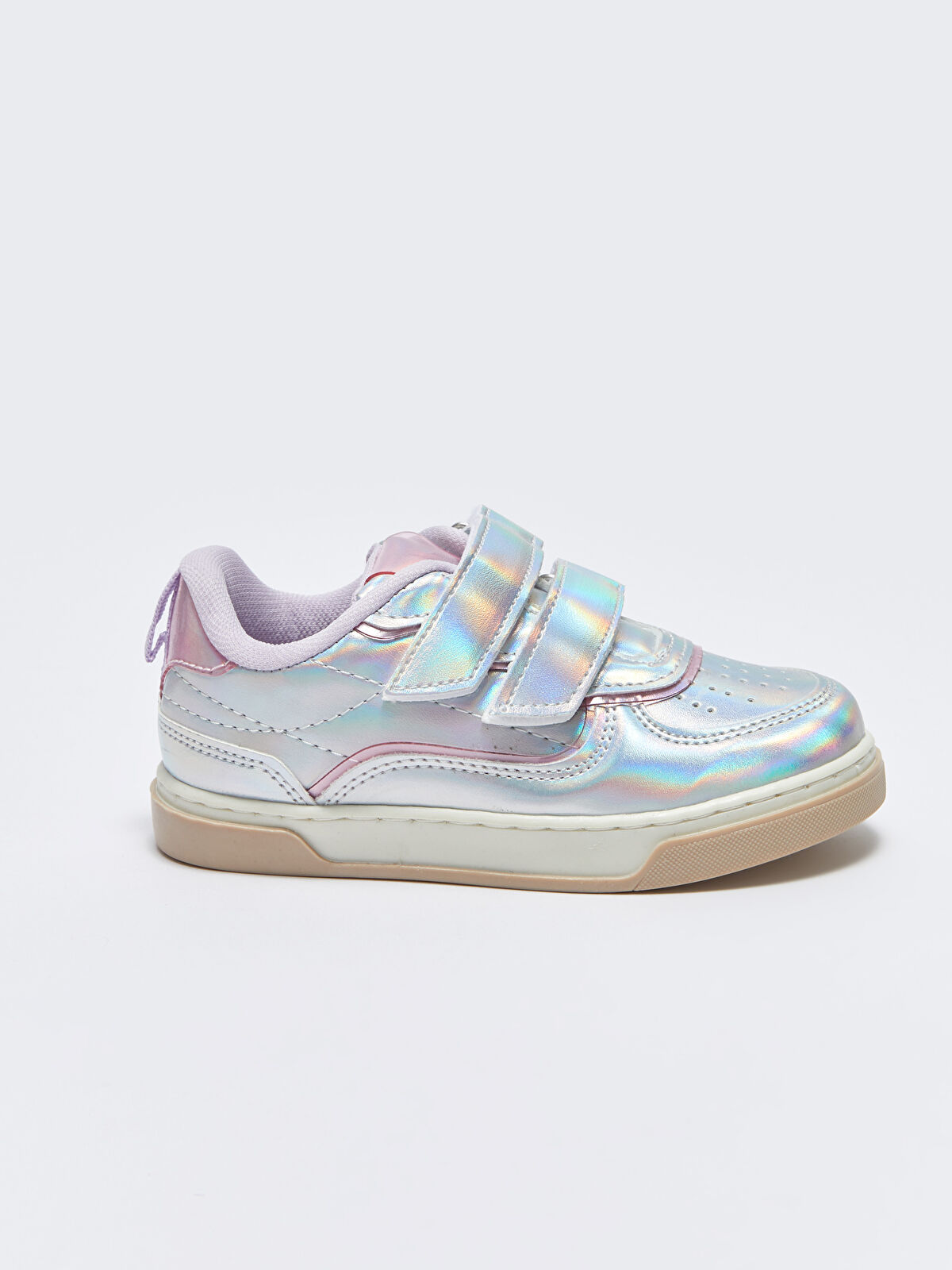 Hologram Printed Hook and Loop Girls Sneakers S3FJ23Z4 J2F