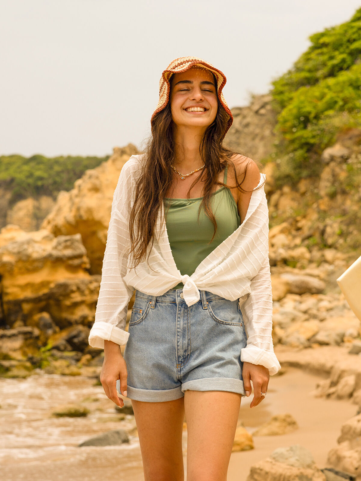 High Waist Standard Fit Women's Jean Shorts -S3HJ10Z8-K9M High Waist Standard Fit Women's Jean Shorts -S3HJ10Z8-K9M
