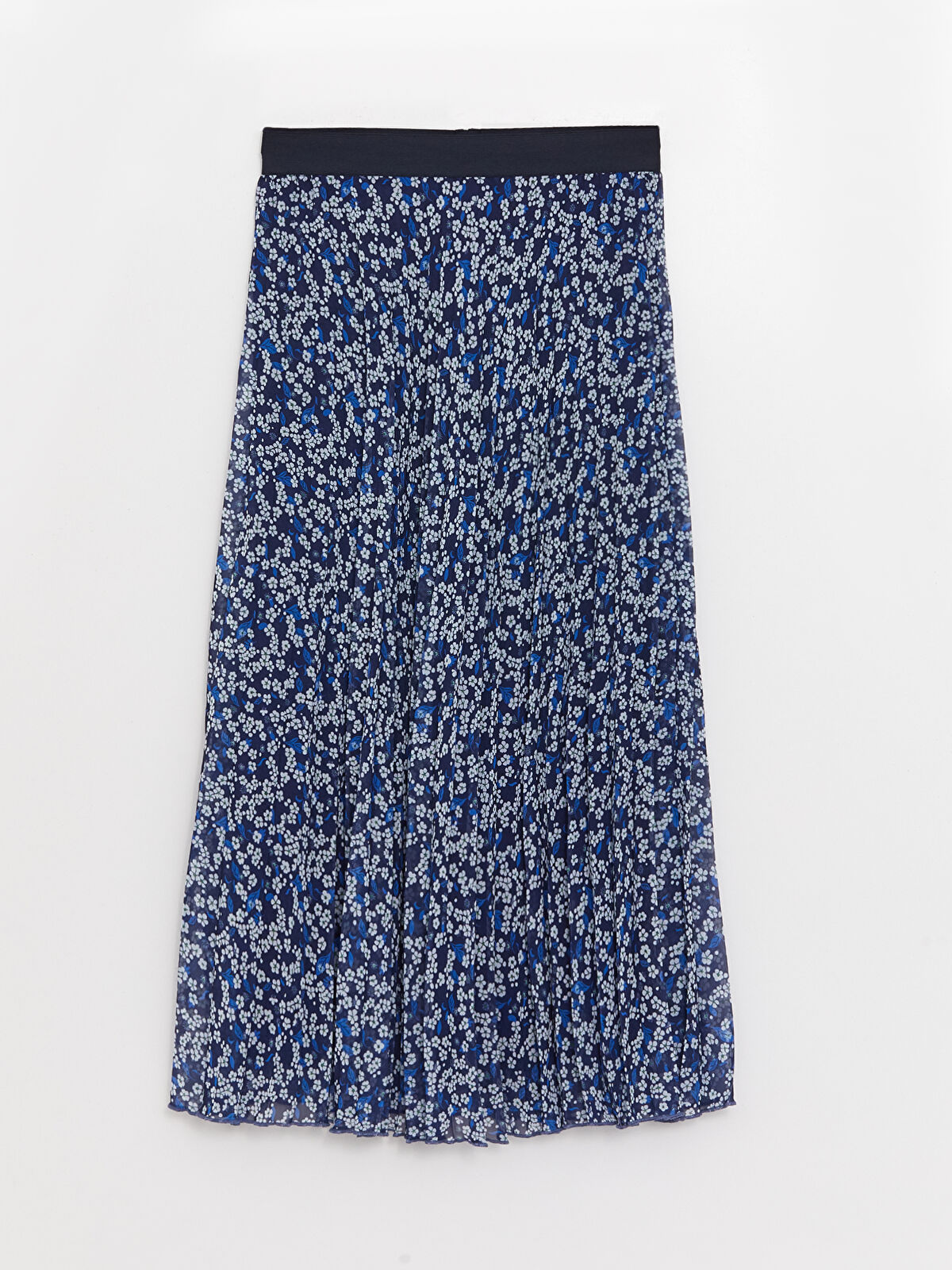 【国際ブランド】 Chiffon Floral Waist Elastic Women's -S3IK28Z8 Skirt Pleated その他