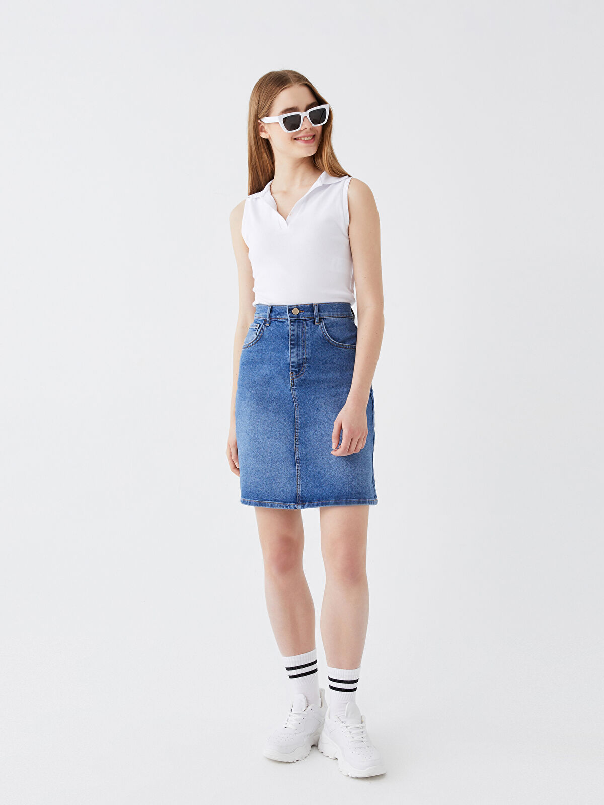 Standard Fit Women s Jean Skirt S3IO36Z8 507 S3IO36Z8 507 LC