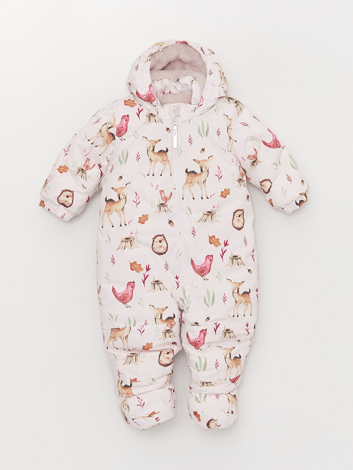 Hooded Long Sleeve Baby Girl Snowsuit -W30151Z1-LT4 - W30151Z1-LT4 - LC  Waikiki