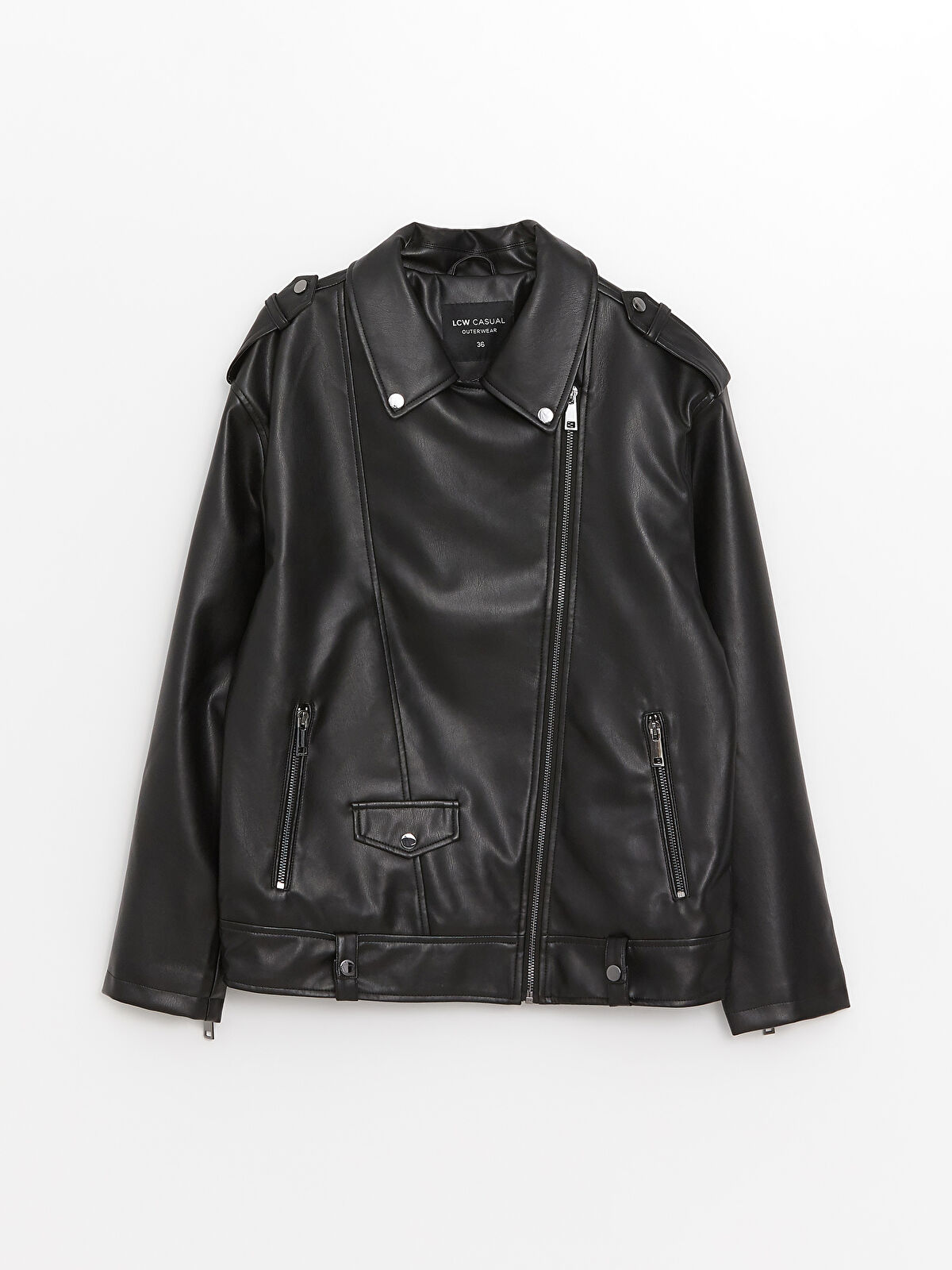 Lcw casual leather jacket 2025