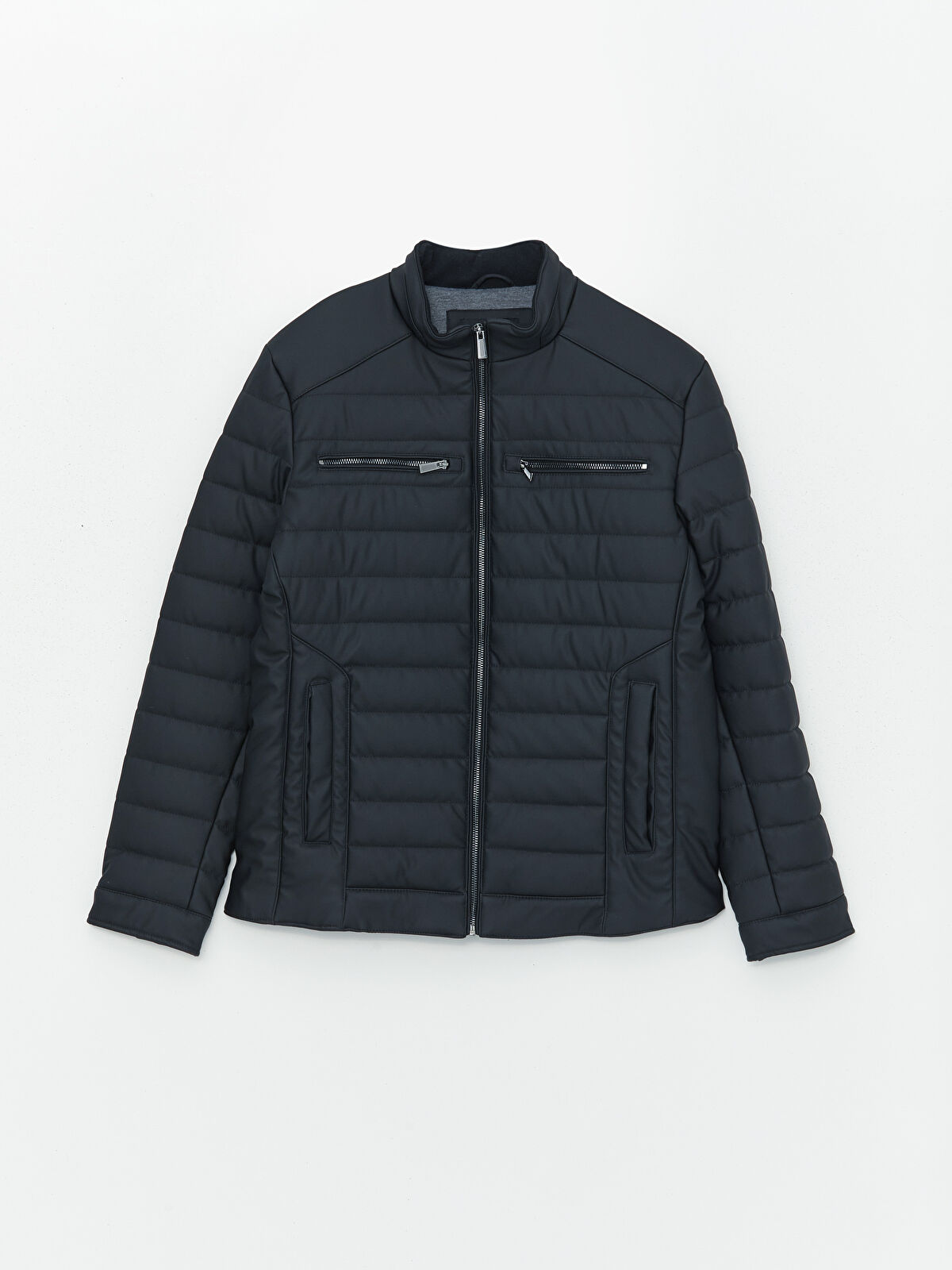 Standard Fit Turtle Neck Men's Faux Leather Jacket -W31005Z8-CVL -  W31005Z8-CVL - LC Waikiki