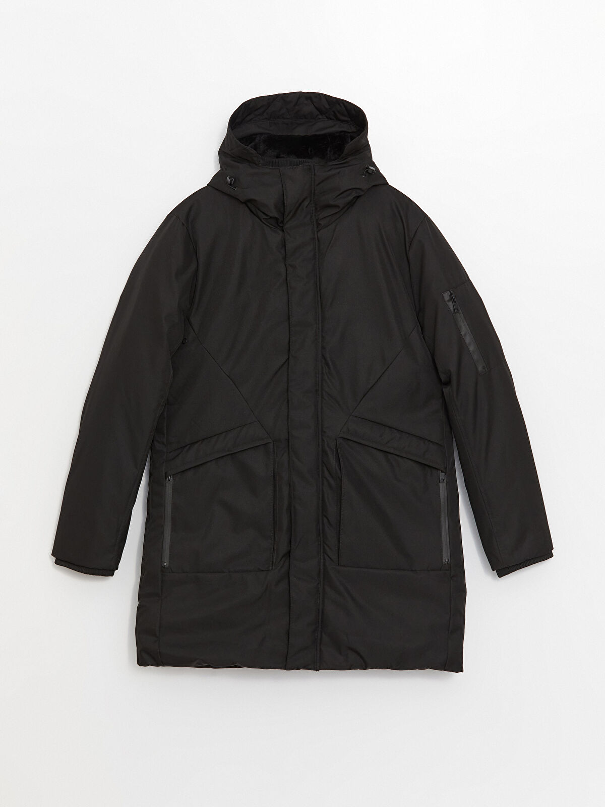 Standard Fit Hooded Men's Coat -W31342Z8-CVL - W31342Z8-CVL - LC Waikiki