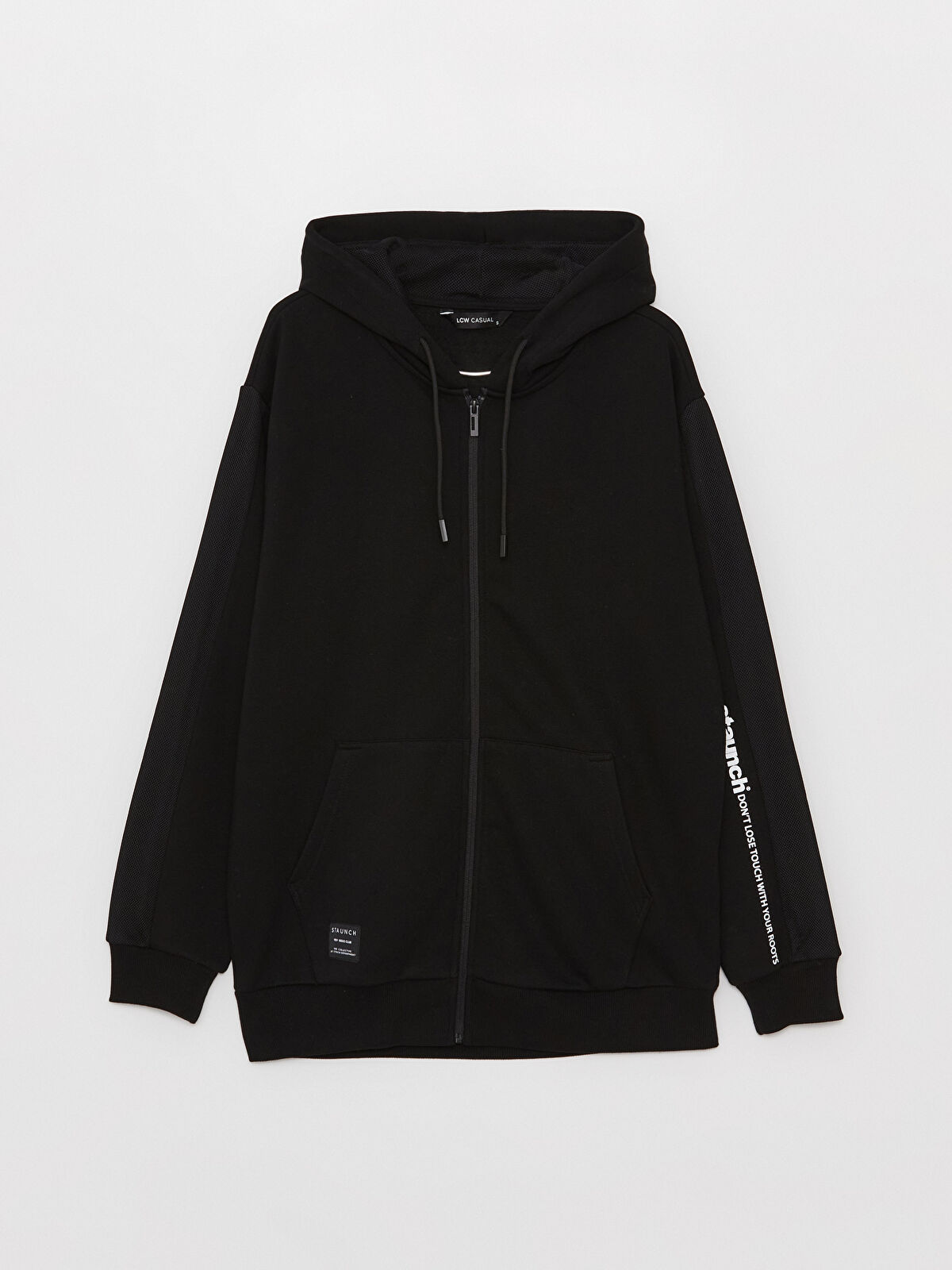 Hooded Long Sleeve Men s Thick Zippered Sweatshirt W34099Z8 CVL W34099Z8 CVL LC Waikiki