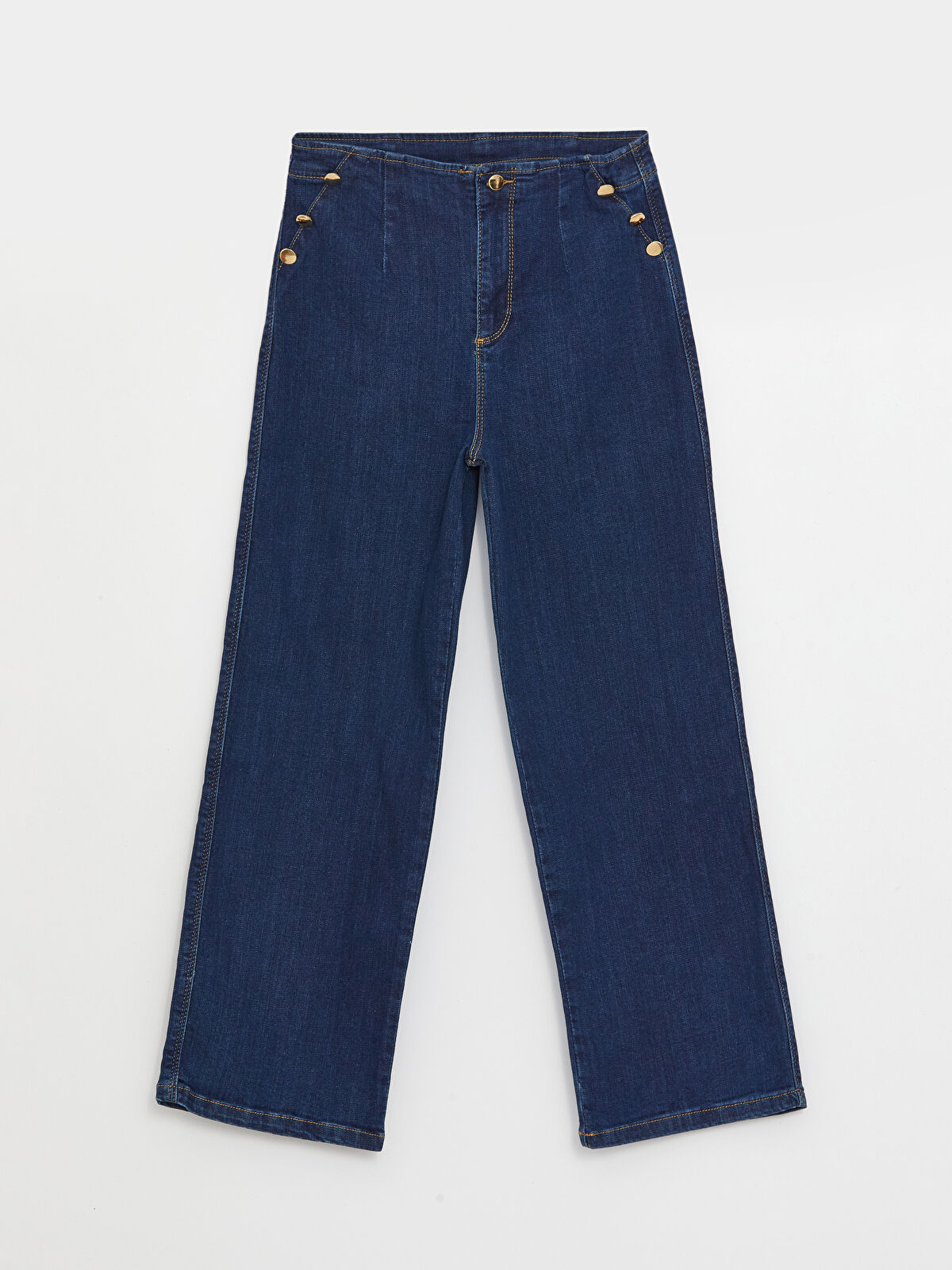 Wideleg Girls Jeans -W34427Z4-H45 - W34427Z4-H45 - LC Waikiki