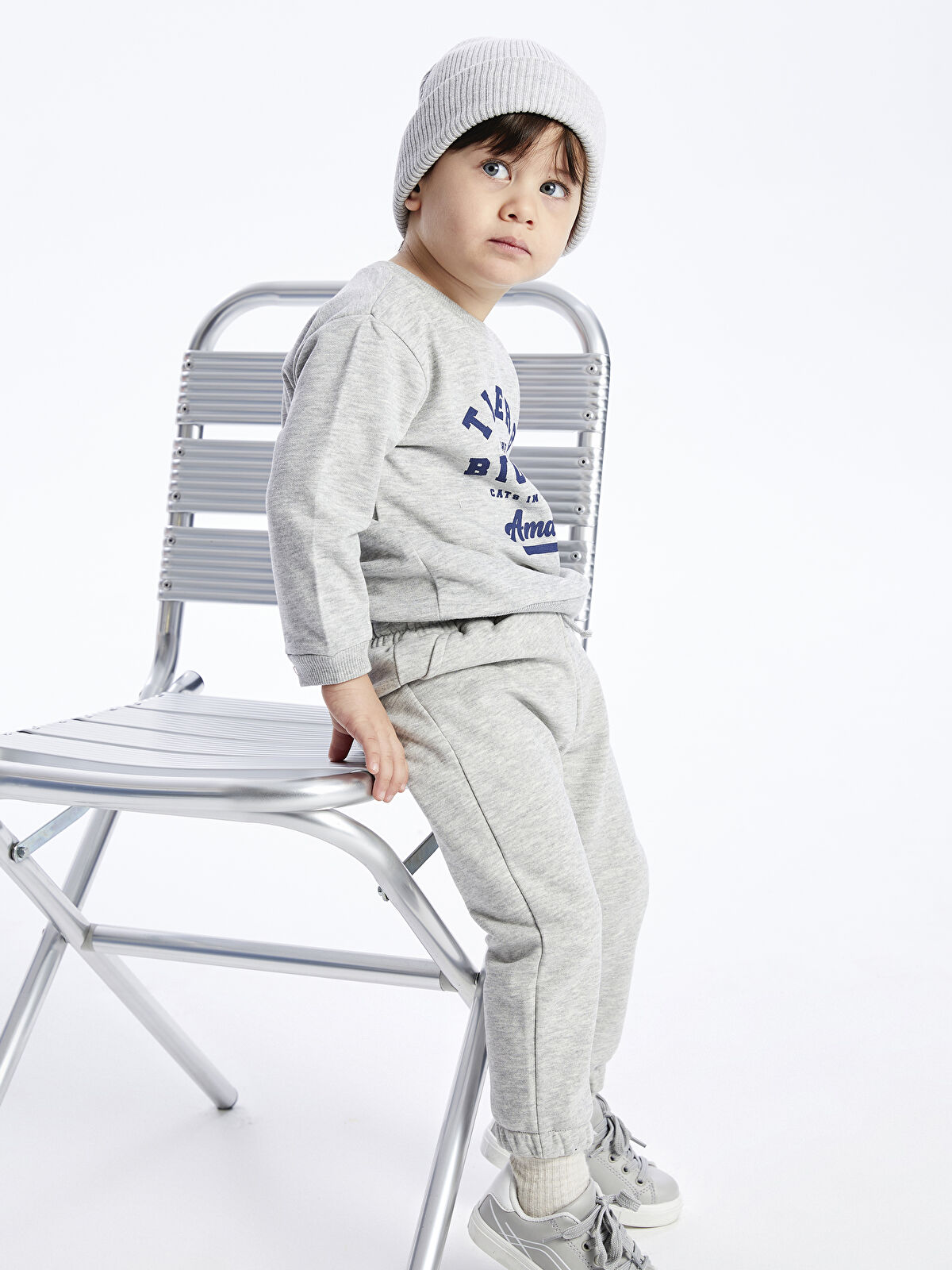 Baby boy grey joggers top