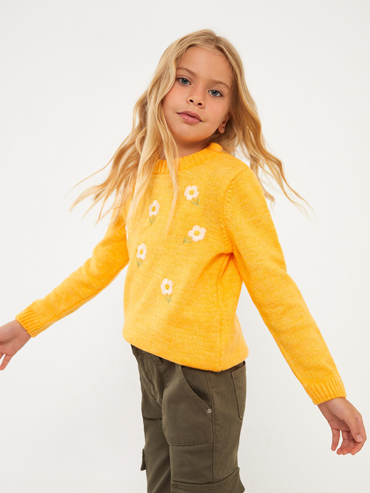 Girls yellow jumper sale